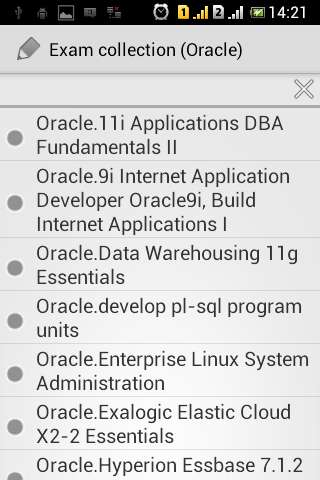 Emulate Android APK Exam collection (Oracle) Emulate Android APK Exam collection (Oracle)