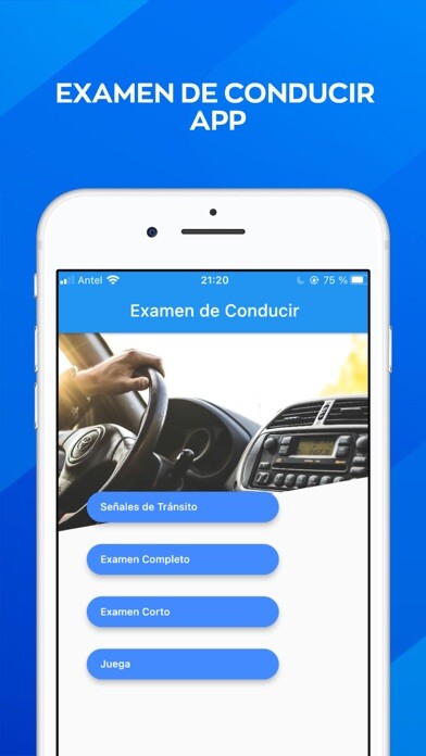 Emulate iPhone app Examen De Conducir using MyAndroid