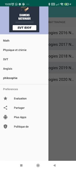 Run android online APK examens nationaux svt biof from MyAndroid or emulate examens nationaux svt biof using MyAndroid