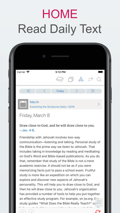 Emulate iPhone app Examining The Scriptures Daily using MyAndroid Emulate iPhone app Examining The Scriptures Daily using MyAndroid