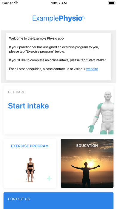 Emulate iPhone app Example Physio using MyAndroid Emulate iPhone app Example Physio using MyAndroid