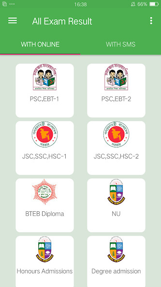 Run android online APK Exam Result-PSC,JSC,SSC,HSC,NU from MyAndroid or emulate Exam Result-PSC,JSC,SSC,HSC,NU using MyAndroid