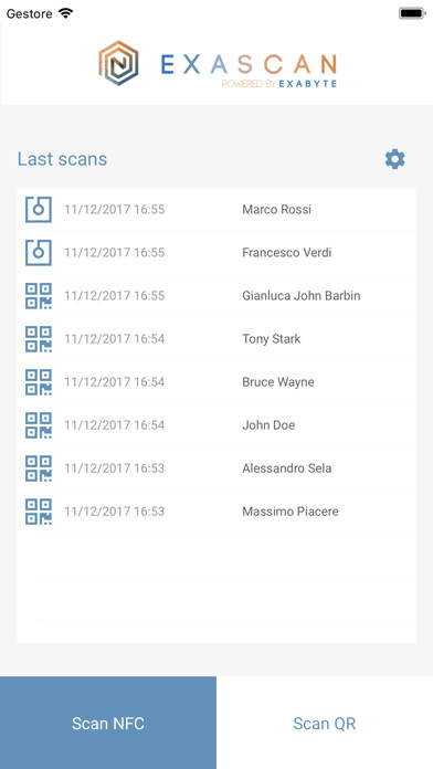 Emulate iPhone app ExaScan - QR and NFC reader using MyAndroid Emulate iPhone app ExaScan - QR and NFC reader using MyAndroid