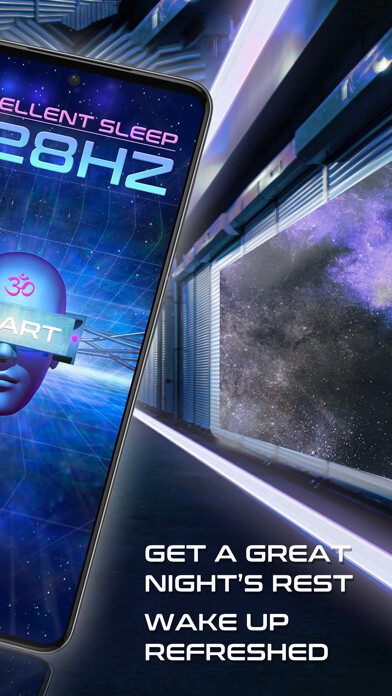 Emulate iPhone app Excellent Sleep 528Hz using MyAndroid