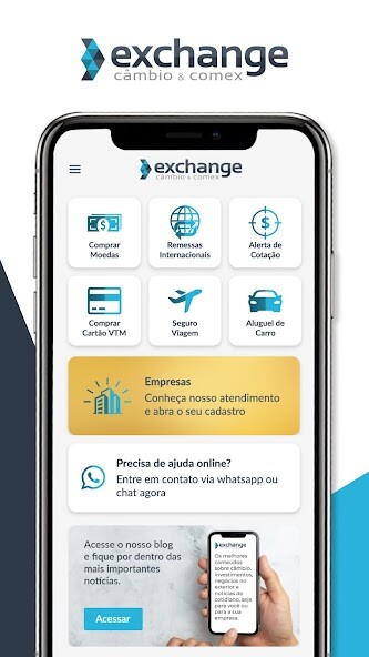 Run android online APK Exchange Câmbio e Comex from MyAndroid or emulate Exchange Câmbio e Comex using MyAndroid