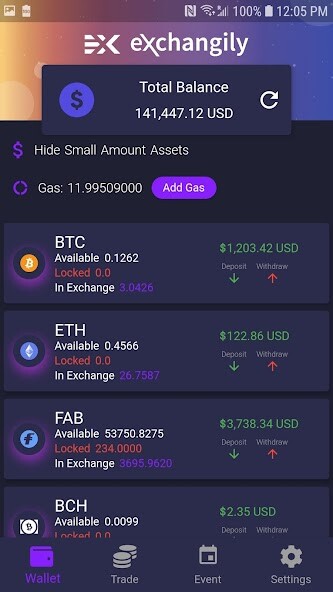 Run android online APK eXchangily DEX Bitcoin Wallet  Crypto Wallet from MyAndroid or emulate eXchangily DEX Bitcoin Wallet  Crypto Wallet using MyAndroid