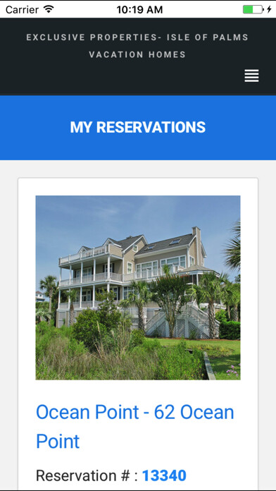 Emulate iPhone app Exclusive Properties Vacation Rentals using MyAndroid Emulate iPhone app Exclusive Properties Vacation Rentals using MyAndroid