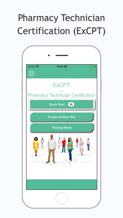 Emulate iPhone app ExCPT Test Prep using MyAndroid