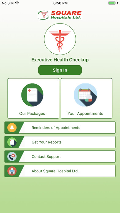 Emulate iPhone app Executive Health Checkup using MyAndroid Emulate iPhone app Executive Health Checkup using MyAndroid