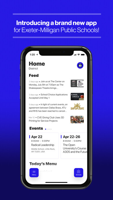 Emulate iPhone app Exeter-Milligan Public Schools using MyAndroid Emulate iPhone app Exeter-Milligan Public Schools using MyAndroid