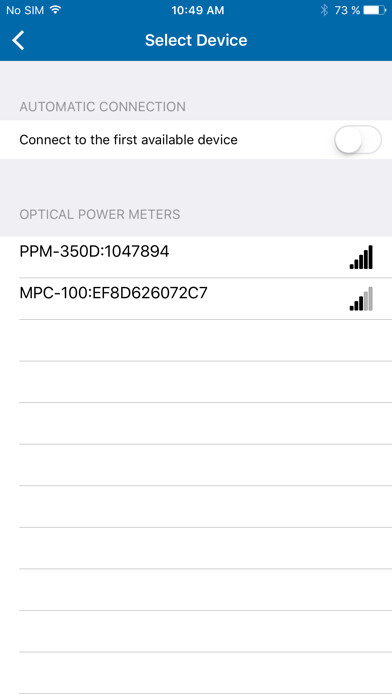 Emulate iPhone app EXFO OPM using MyAndroid Emulate iPhone app EXFO OPM using MyAndroid
