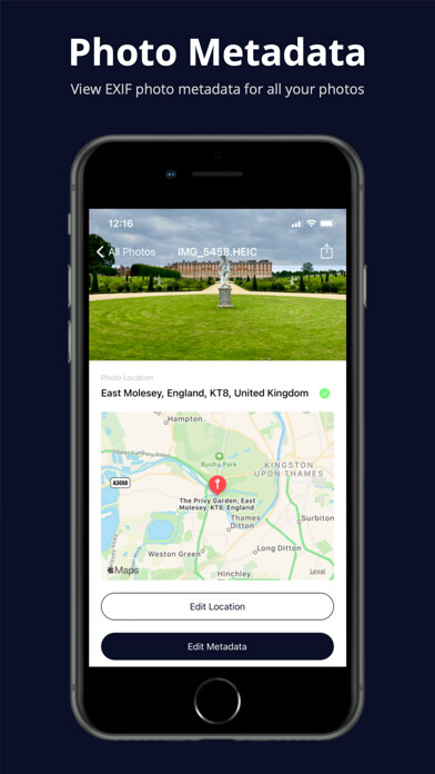 Emulate iPhone app EXIFixer - Photo EXIF Metadata using MyAndroid