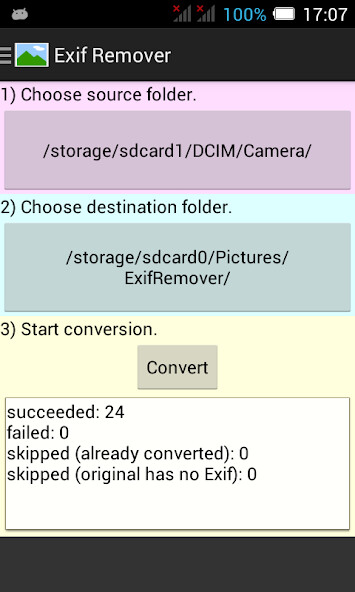 Run android online APK Exif Remover from MyAndroid or emulate Exif Remover using MyAndroid