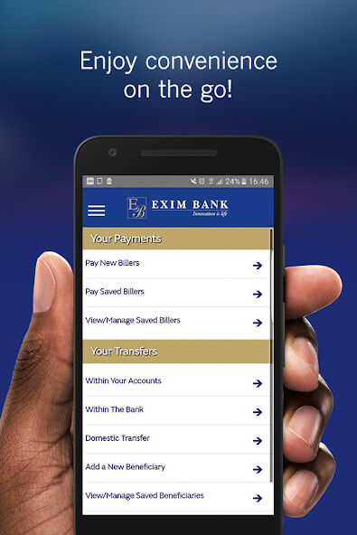 Run android online APK Exim Online Banking - Djibouti Personal from MyAndroid or emulate Exim Online Banking - Djibouti Personal using MyAndroid
