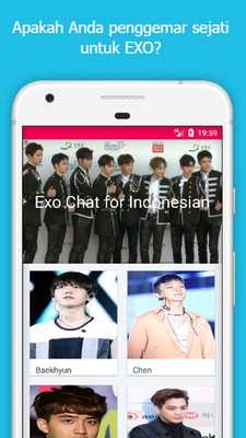 Emulate Android APK Exo chat for indo