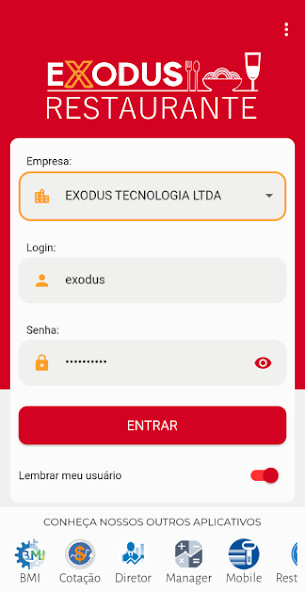 Run android online APK Exodus Restaurante from MyAndroid or emulate Exodus Restaurante using MyAndroid