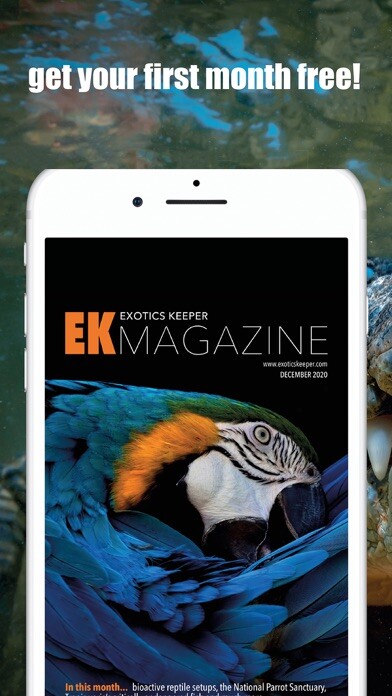 Emulate iPhone app Exotics Keeper Magazine using MyAndroid