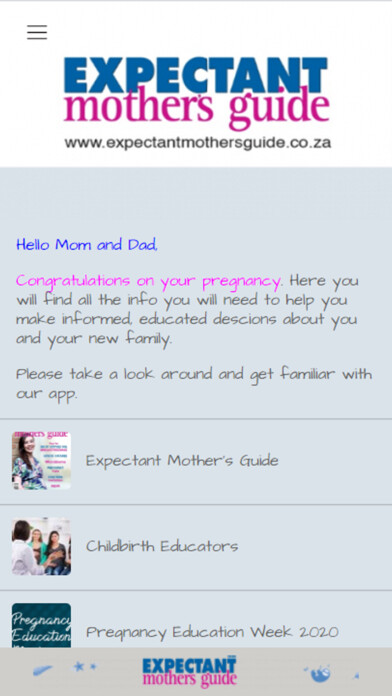 Emulate iPhone app Expectant Mothers - Journey using MyAndroid Emulate iPhone app Expectant Mothers - Journey using MyAndroid