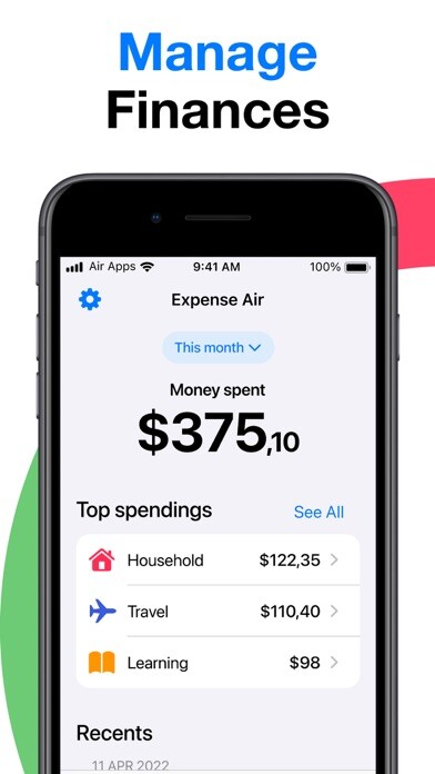 Emulate iPhone app Expense Air - Spending Tracker using MyAndroid Emulate iPhone app Expense Air - Spending Tracker using MyAndroid