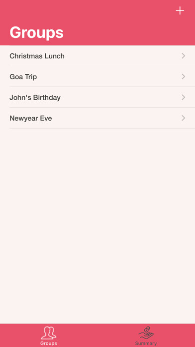 Emulate iPhone app ExpenseSplit using MyAndroid
