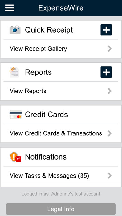 Emulate iPhone app ExpenseWire using MyAndroid Emulate iPhone app ExpenseWire using MyAndroid