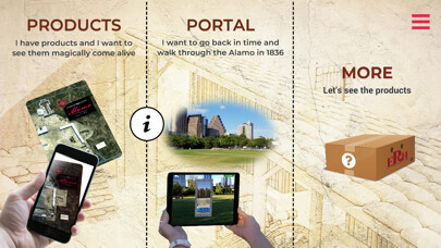 Emulate iPhone app Experience Real History: Alamo using MyAndroid