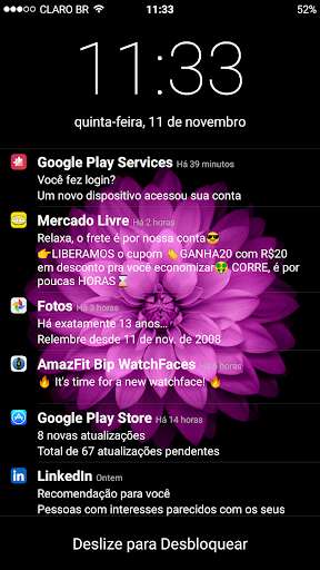 Run android online APK Experience UI Demo - iOS Lockscreen Notifications from MyAndroid or emulate Experience UI Demo - iOS Lockscreen Notifications using MyAndroid