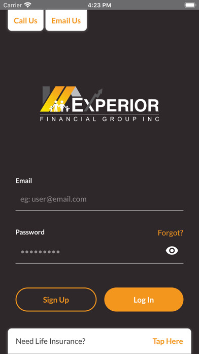Emulate iPhone app Experior Financial Life Quotes using MyAndroid Emulate iPhone app Experior Financial Life Quotes using MyAndroid