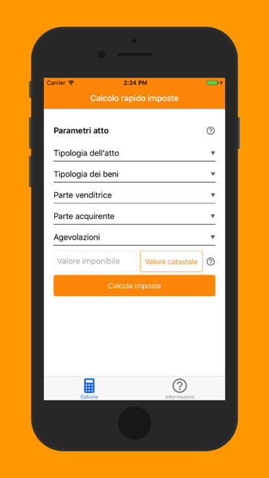 Emulate iPhone app Expert Trasferimenti using MyAndroid