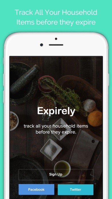 Emulate iPhone app Expirely - Fastest way to track your household inventory using MyAndroid