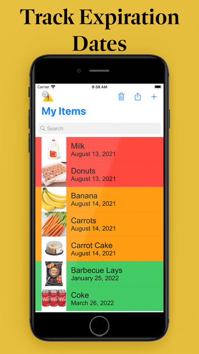 Emulate iPhone app Expiry Tracker using MyAndroid Emulate iPhone app Expiry Tracker using MyAndroid