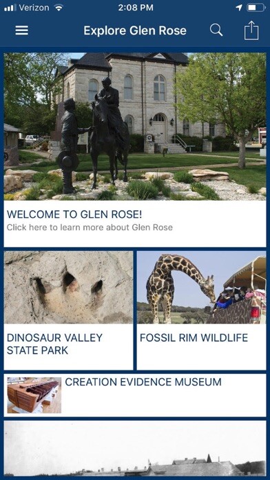 Emulate iPhone app Explore Glen Rose Texas using MyAndroid Emulate iPhone app Explore Glen Rose Texas using MyAndroid