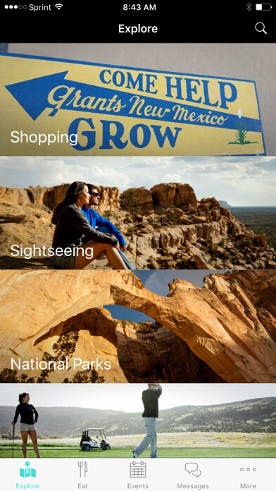 Emulate iPhone app Explore Grants! using MyAndroid