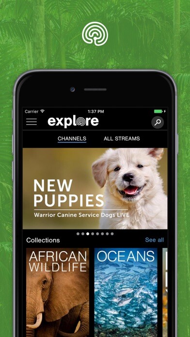 Emulate iPhone app explore.org using MyAndroid