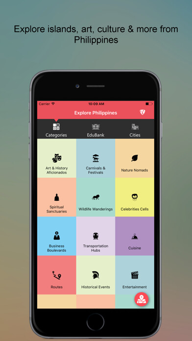 Emulate iPhone app Explore Philippines Guide using MyAndroid