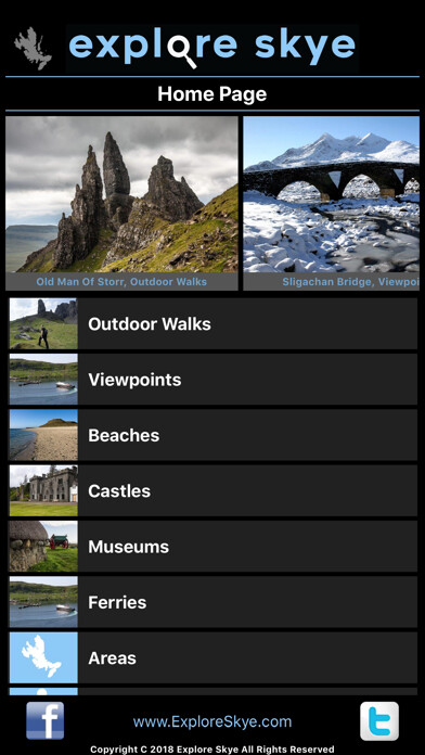 Emulate iPhone app Explore Skye - Visitors Guide using MyAndroid Emulate iPhone app Explore Skye - Visitors Guide using MyAndroid