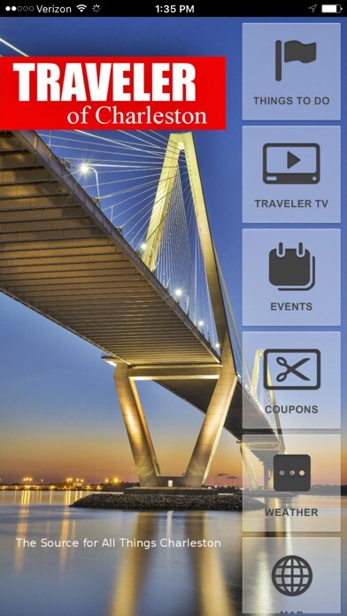 Emulate iPhone app Exploring Charleston SC using MyAndroid