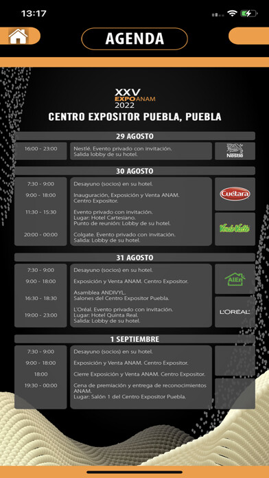 Emulate iPhone app EXPO ANAM 2022 using MyAndroid