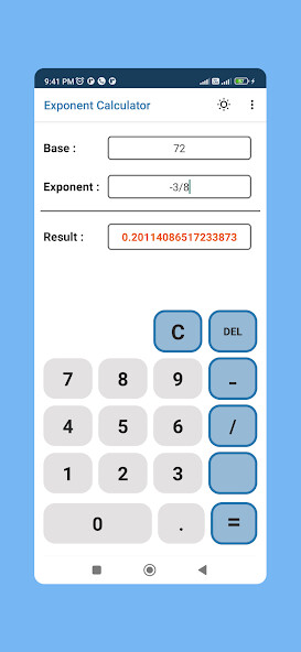 Run android online APK Exponent Calculator from MyAndroid or emulate Exponent Calculator using MyAndroid Run android online APK Exponent Calculator from MyAndroid or emulate Exponent Calculator using MyAndroid