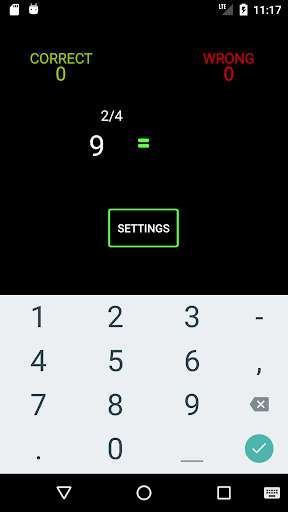 Emulate Android APK Exponent Practice: Rational (Fractional)