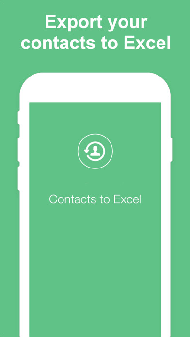 Emulate iPhone app Export Contacts to Excel using MyAndroid