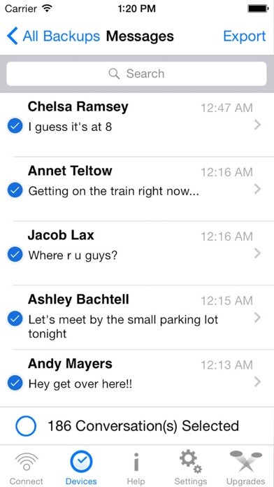 Emulate iPhone app Export SMS PRO - Text Exporter using MyAndroid Emulate iPhone app Export SMS PRO - Text Exporter using MyAndroid