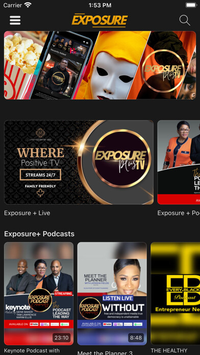Emulate iPhone app EXPOSURE NETWORK using MyAndroid