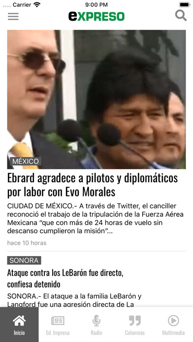 Emulate iPhone app Expreso using MyAndroid Emulate iPhone app Expreso using MyAndroid