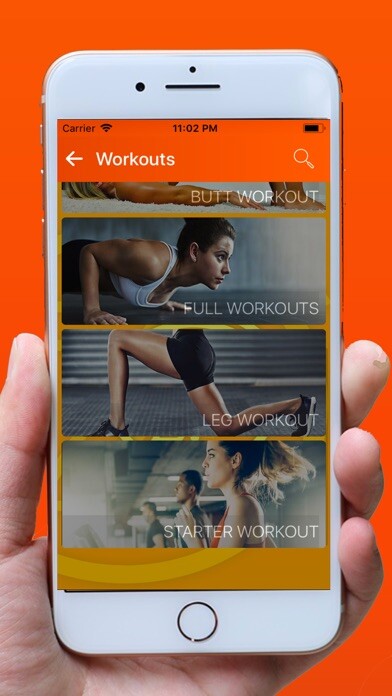 Emulate iPhone app Express 7 Minute Workout using MyAndroid
