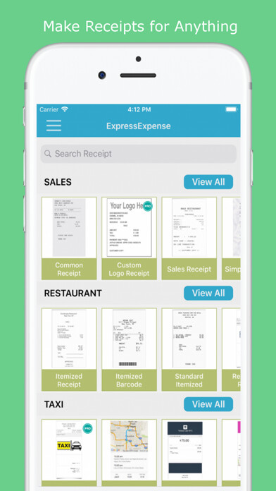 Emulate iPhone app ExpressExpense using MyAndroid