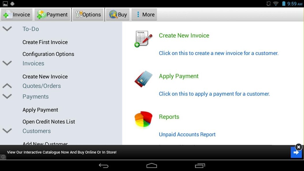 Emulate iPhone app Express Invoice Invoicing using MyAndroid Emulate iPhone app Express Invoice Invoicing using MyAndroid