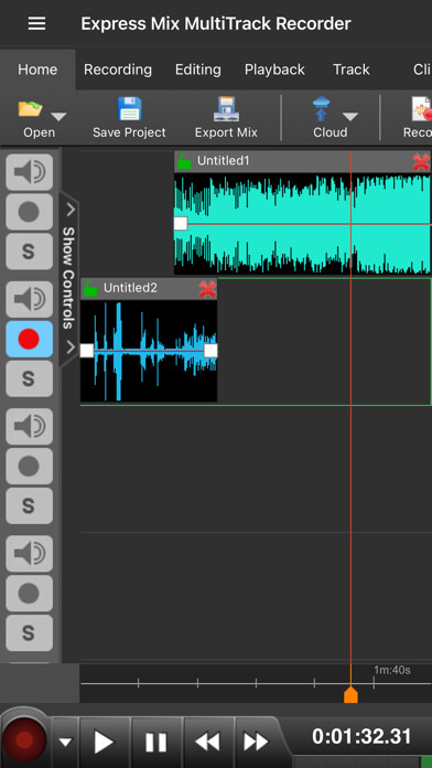 Emulate iPhone app Express Mix Multitrack Mixer using MyAndroid Emulate iPhone app Express Mix Multitrack Mixer using MyAndroid