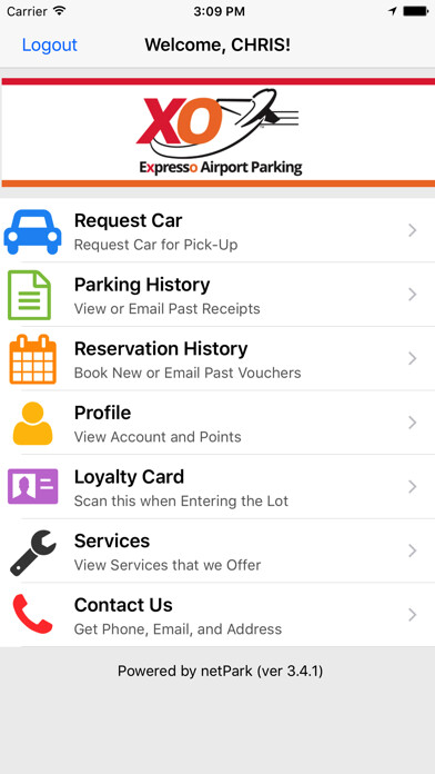 Emulate iPhone app Expresso Airport Parking using MyAndroid Emulate iPhone app Expresso Airport Parking using MyAndroid