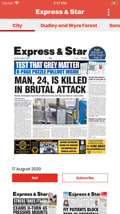 Emulate iPhone app Express & Star Newspaper using MyAndroid Emulate iPhone app Express & Star Newspaper using MyAndroid